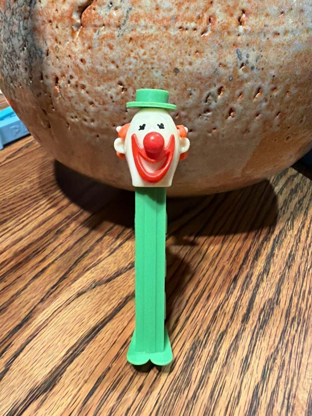 Vintage Merry Music Makers Clown Whistle Pez Dispenser with Green Stem and Feet